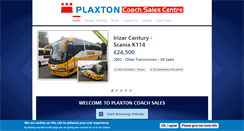 Desktop Screenshot of plaxtoncoachsales.co.uk