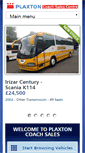 Mobile Screenshot of plaxtoncoachsales.co.uk