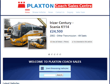Tablet Screenshot of plaxtoncoachsales.co.uk